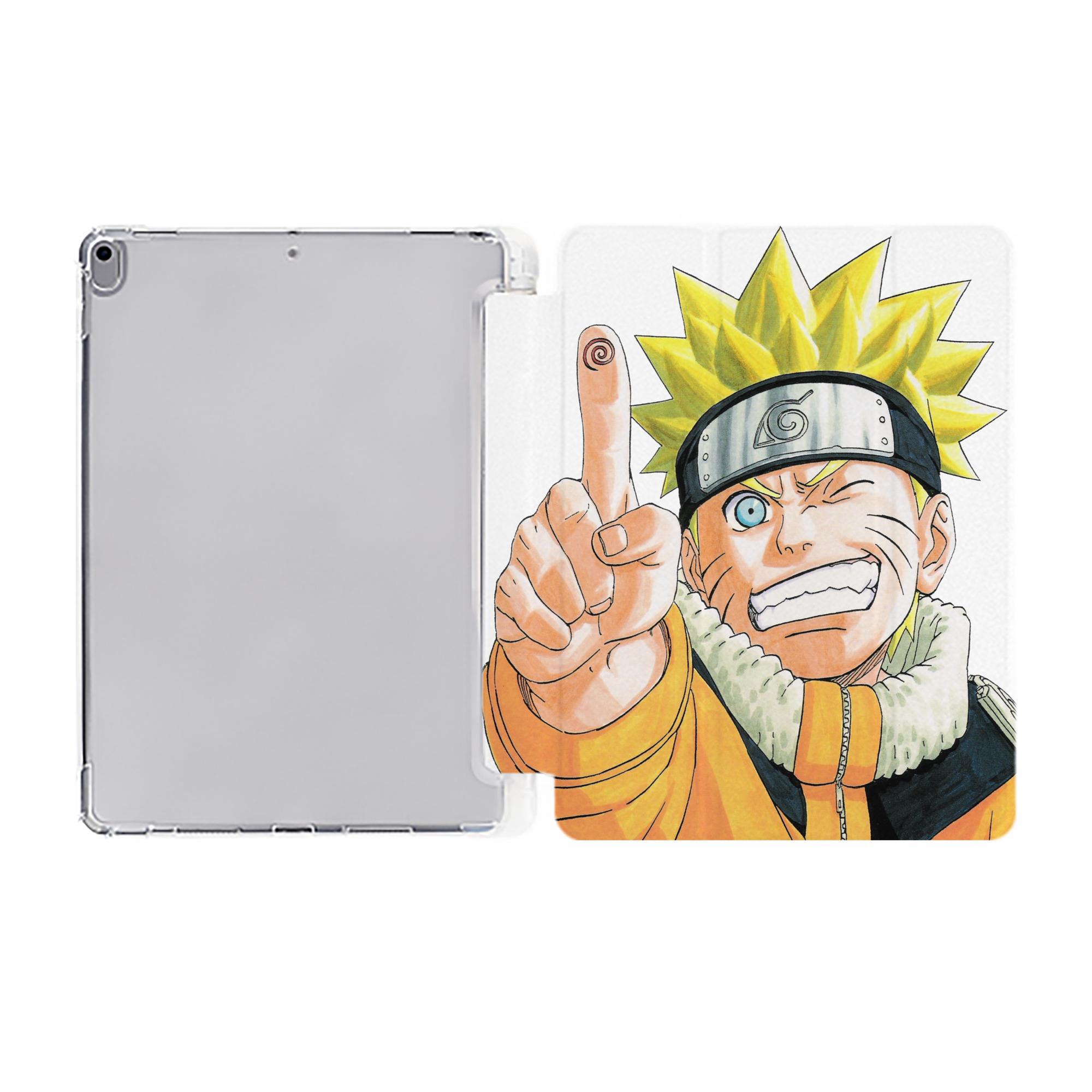 （画像用） NARUTO -ナルト- うずまき ナルト Uzumaki Naruto IPad ケース ペン収納付き 三つ折りスタンド PUレザー×シリコン 対応機種9.5/10.5/10.9インチ